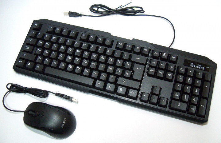 Набір клавіатура Atlanfa Business Keyboard Mouse Set V-8888 + миша