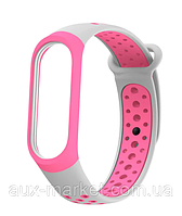 Ремешок для Mi Band 4 Gray & Pink