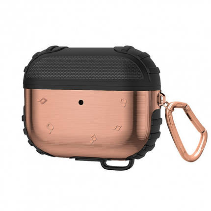 Чохол + карабін для навушників Apple AirPods Pro Alitek Metal Bronze, фото 1
