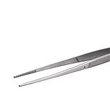 Пінцет анатомічний, Taylor, прямий, зі шпилькою, 17,5 cм, фото 2