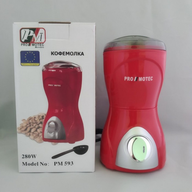 Кавомолка Promotec PM-593 червоний