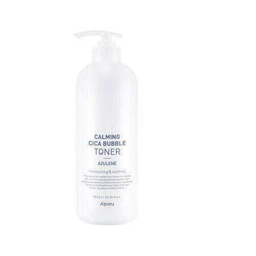 Заспокійливий тонер для обличчя з центелою і азуленом A'pieu Calming Cica Bubble Toner Azulene 750 мл, фото 1
