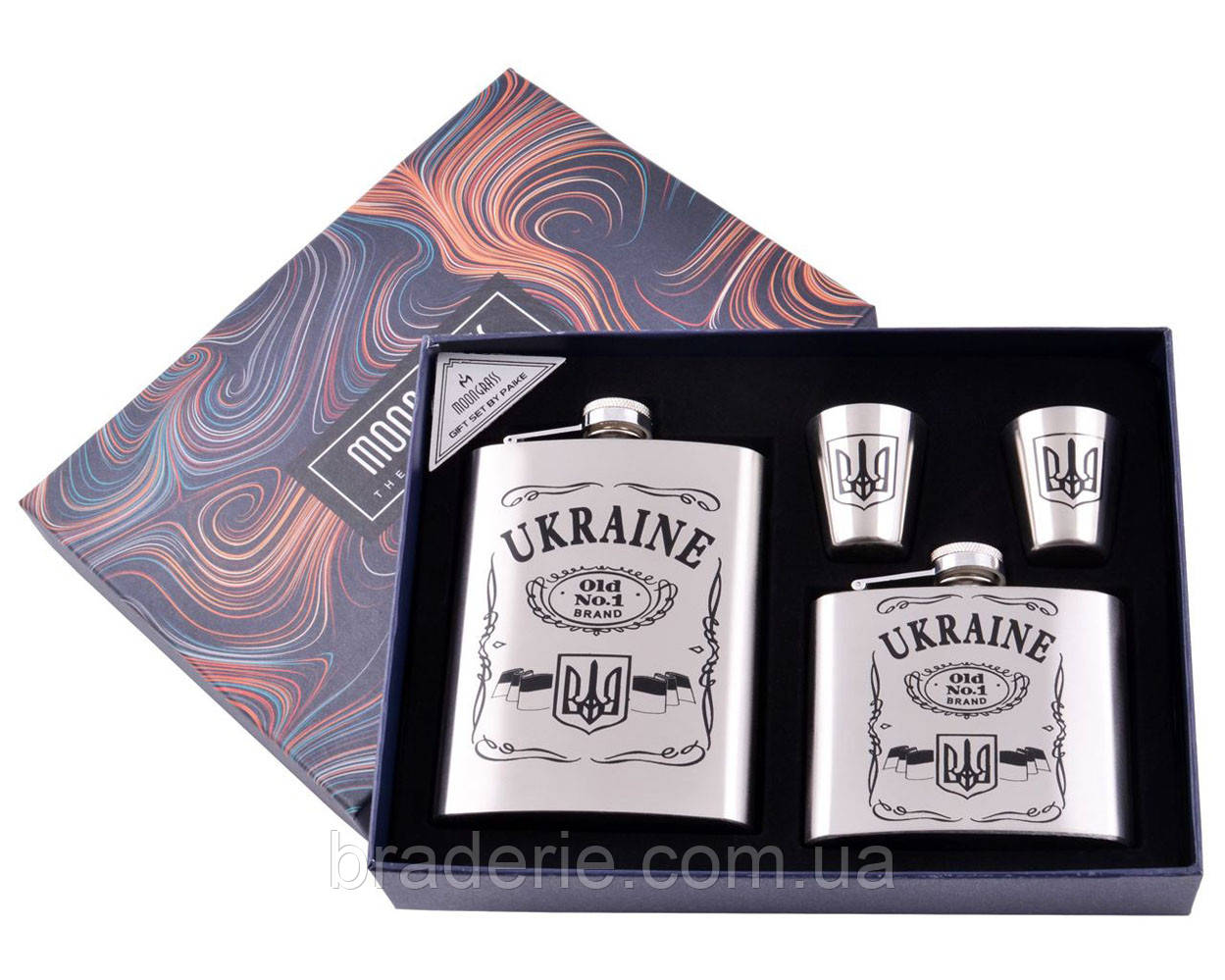 Подарунковий набір з двома флягами WKL-1905 Україна