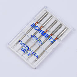 Набір голок для побутових швейних машин SCHMETZ 130/705 H SUK JERSEY №80/12