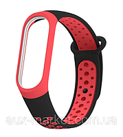 Ремешок для Mi Band 4 Black & Red