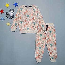 Утеплений костюм для дівчинки. 86-92 см