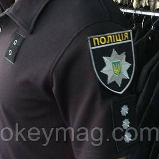 Тактична футболка Поло Поліція Кулпас (Coolpass) Чорний
