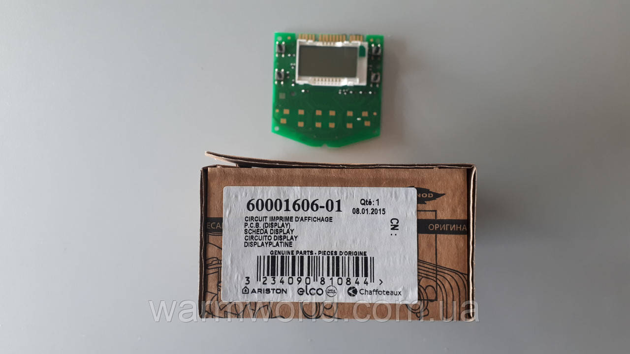 60001606-01 Плата дисплея Ariston Egis Plus / Premium, Alixia S Ariston