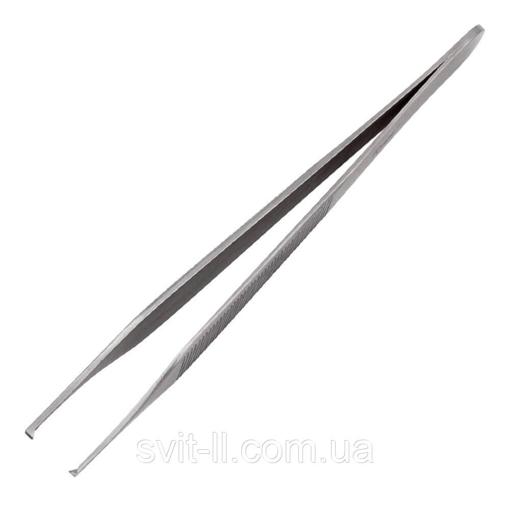 Пінцет микрохирургический, Adson, 1х2 зубця, 12 см, фото 1
