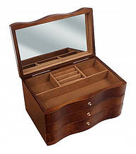 Дерев'яна скринька-органайзер Wooden Collection для прикрас, 3 рівні