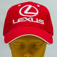 Кепка красная вышивка логотип Лексус