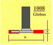 Фрези Globus Дискові кромочні для горизонтальних пазів. Серія 1008.