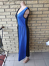 Сарафан довгий, у підлогу, є великі розміри, тканина олія CARROCAR, Туреччина, фото 3