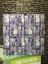 3Д панель самоклеящаяся 700х700х8.5 мм Шпалери під декоративний бамбук Самоклейка 3Д Фіолетовий, фото 4