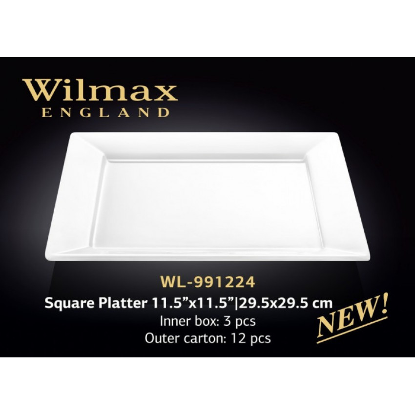Страва Wilmax квадратна 29,5 х 29,5 см 991224 WL, фото 1