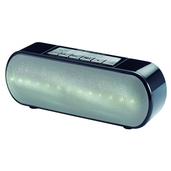 Портативна колонка Bluetooth Wster WS-2513BT LED Black