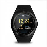 Сенсорные Умные Смарт Часы Smart Watch Y1S Black Чёрные Смарт часы, фото 2