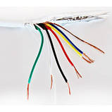 Кабель сигнальний мідний 6жил у екрані "VКcable", білий, 100 м, фото 2