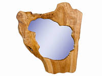 Зеркало Деревянная рама Ива Ручная работа 48х44х2 см Натуральный (10066)