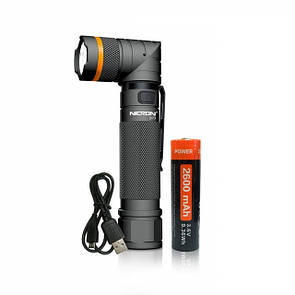 Фонтар з поворотом Nicron B70 5Вт 1200 люмен. Аккумулятор 2600mAh, 9 режимов.