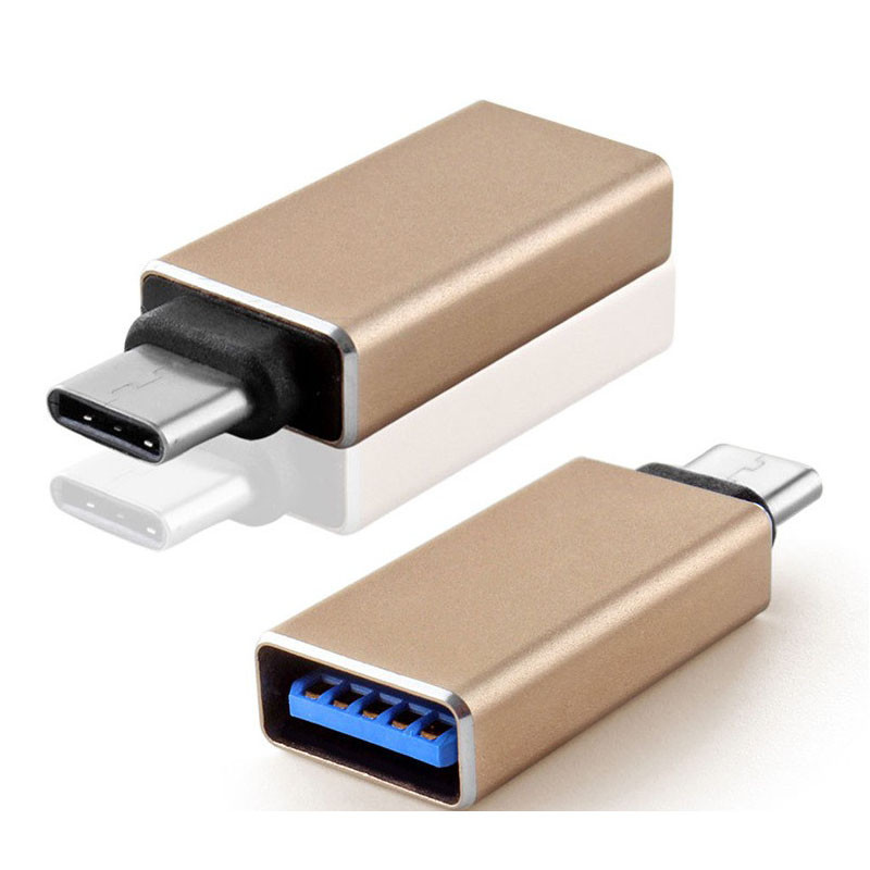 Стильний металевий перехідник USB 3.1 Type C на USB 3.0