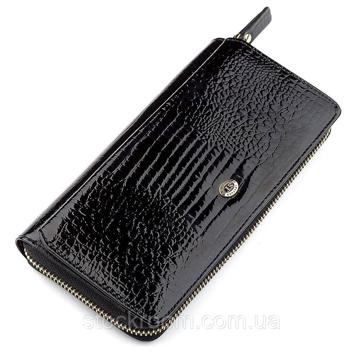 Гаманець жіночий ST Leather 18437 (S7001A) натуральна шкіра Чорний