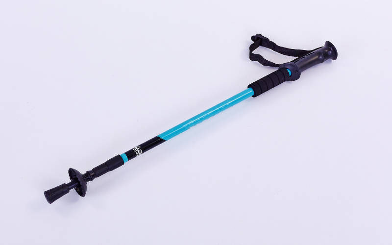 Палка для скандинавської ходьби трекінгова TY-5526 SKY ROAD RAICO 135 см, блакитний (1 шт.), фото 1