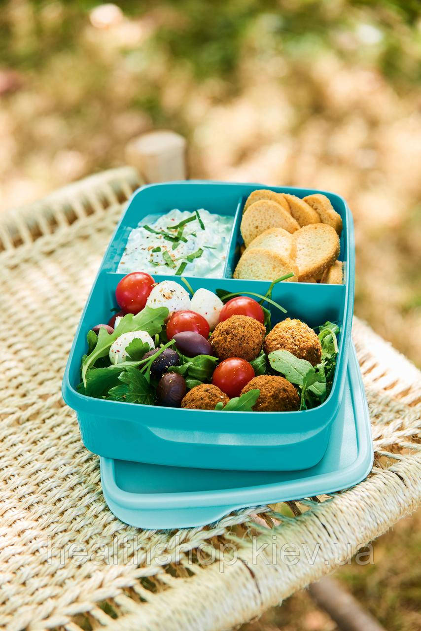 Контейнер «Здоровий перекус» Tupperware (Оригінал) з роздільником 1л Тапервер
