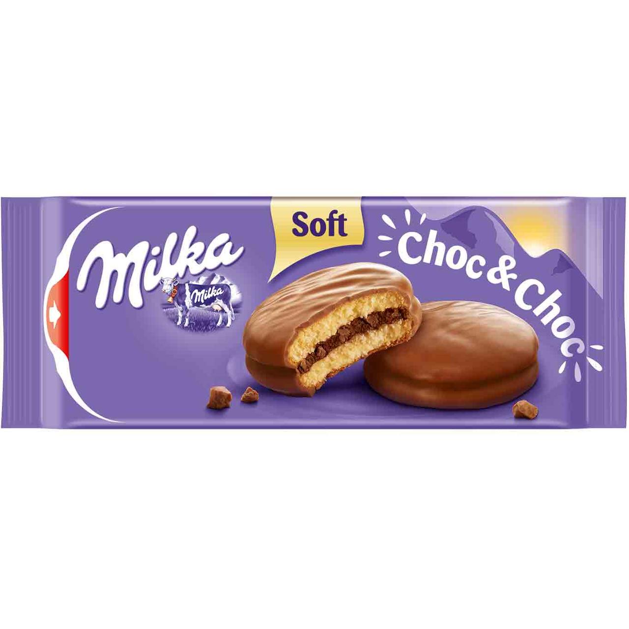 Бісквіти Milka Soft Choc&Choc, 150 грамів