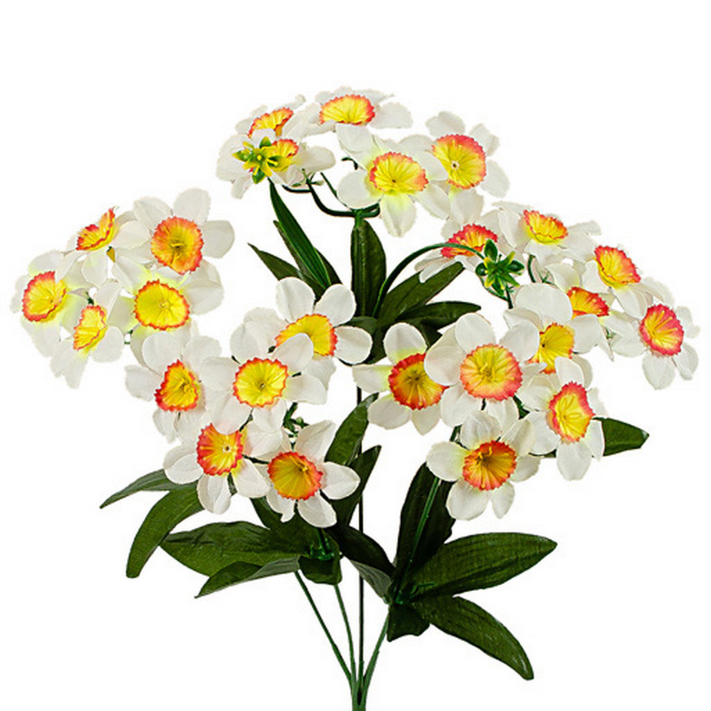 Букет штучних нарцисів, 38см (20 шт. в уп.), фото 1