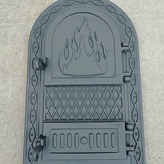 Дверка чавунна суцільна 520*320 мм "АРКА ВОГНИК"