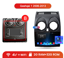 Junsun 4G Android магнітолу для Nissan Qashqai 1 2006-2013 J10 wifi 2ГБ+32 4G В
