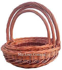 Набір кошиків із лози 3 шт.