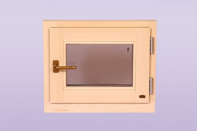 Віконний блок для сауни та лазні «Поворотно-відкидний»