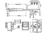 Термостат 2-капілярний Cotherm 20A-400V, Toff=75°C, Ts=95°C, регулювально-захисний, тип BTS/GPC/BSDP (заміна т/с EGO, Drazice), фото 3