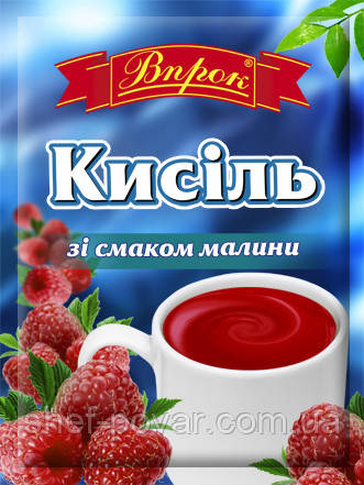 Кисель малиновий 65 г ТМ "Впрок", фото 1