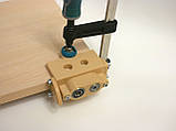 Кондуктор шаблон меблевий подвійний П-подібний під шкант, конфірмати 16/18/19, фото 5
