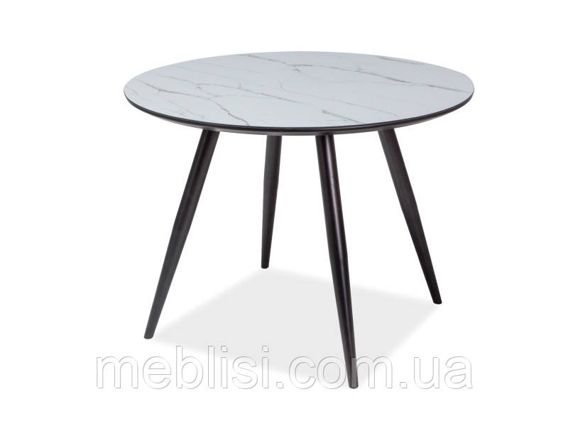 Стіл IDEAL чорний ефект мармуру 100х100 (Signal)