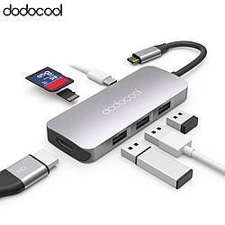 Перехідник Dodocool 7-in-1 USB-C-HUB TYPE C, macbook