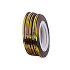 Липкая лента для дизайна, ЗОЛОТО, ширина 2 мм*