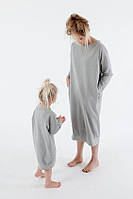 Платья для мамы и дочки трикотажные свободные 24-60 размер