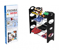 Стійка для взуття Stackable Shoe Rack органайзер полиця для взуття, фото 3