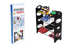 Стійка для взуття Stackable Shoe Rack органайзер полиця для взуття, фото 3