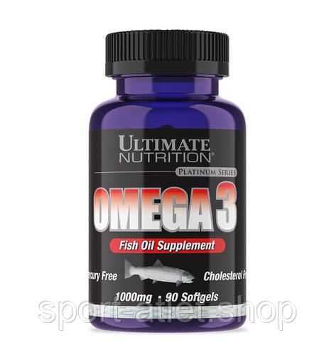 Жирні кислоти Ultimate Nutrition Omega 3 18:12 Softgels, 90 капсул, фото 1