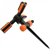 Зрошувач 3 — х ріжковий "TRIO" на пластиковій ніжці Aquapulse дощівник