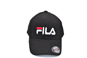 Кепка фулка Flexfit Fila 56-58 см чорна (F 0919-55), фото 3
