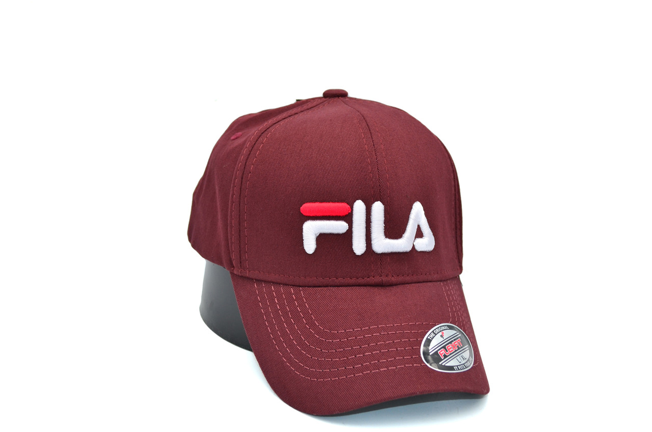 Кепка фулка Flexfit Fila 56-58 см бордова (F 0919-56)
