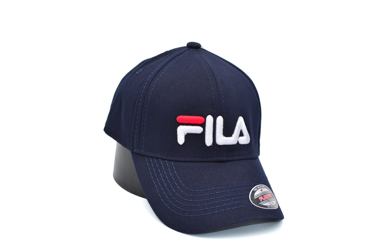 Кепка фулка Flexfit Fila 56-58 см темно-синя (F 0919-57)
