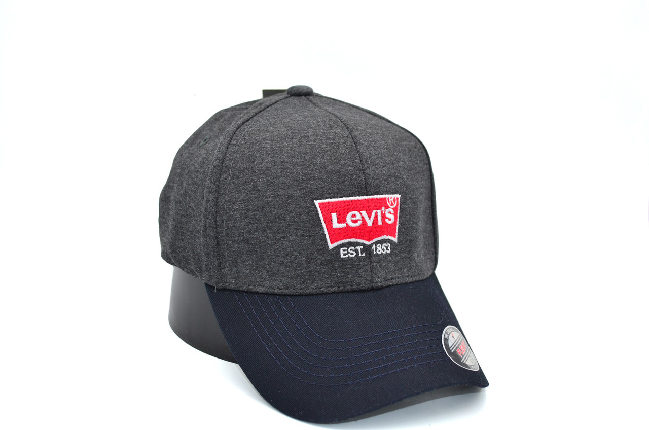 Кепка фулка Flexfit Levi's 56-58 см темно-сіра (0919-73)