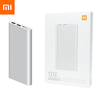 Оригинальный Xiaomi Mi Power Bank 3 10000 mAh PLM13ZM Silver (VXN4259CN) Быстрая Зарядка QC3.0 18W